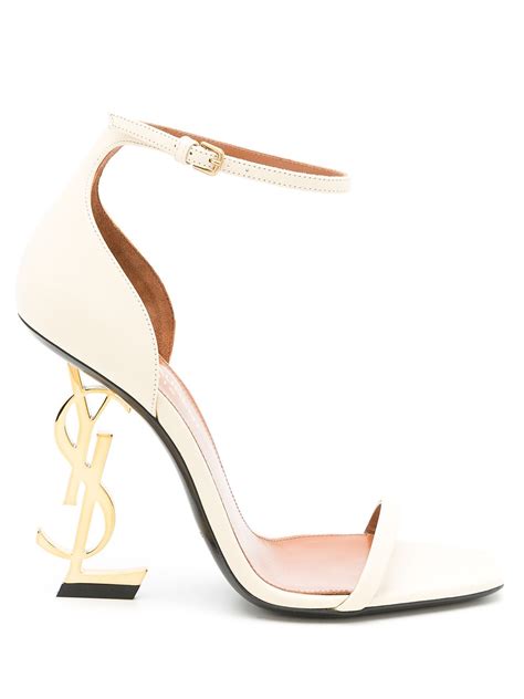 ysl white heels|yves saint laurent heels price.